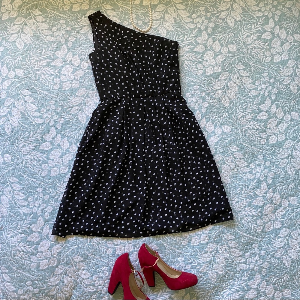 White House Black Market One Shoulder Dress